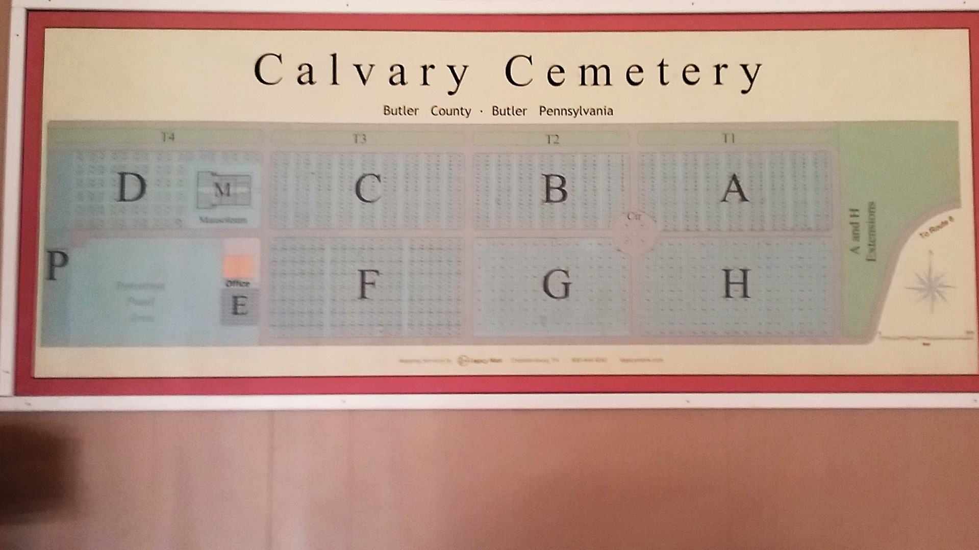 Calvary section letters